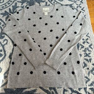 Cynthia Rowley cashmere polka dot sweater